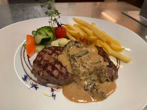 Entrecôte aux morilles