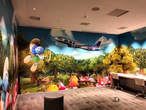 Lounge Branding - WallPaper Covering